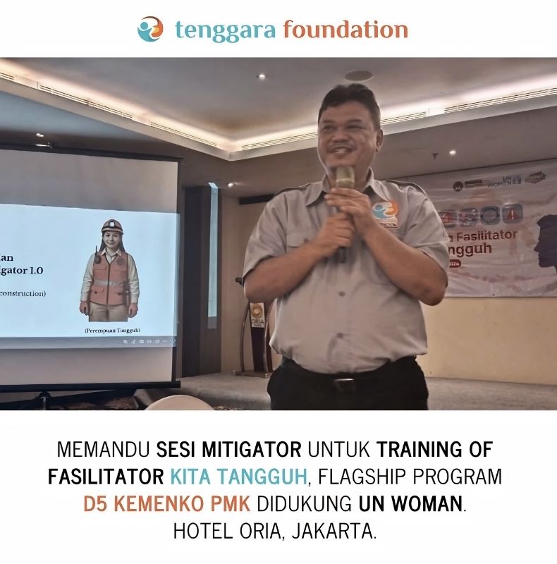 Sesi Mitigator di Training of Fasilitator Kita Tangguh 2026, bersama D5 Kemenko PMK & UN Woman